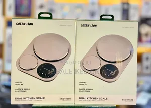 Digital Dual Kitchen Scales 5kg 500g Capacity - Green Lion