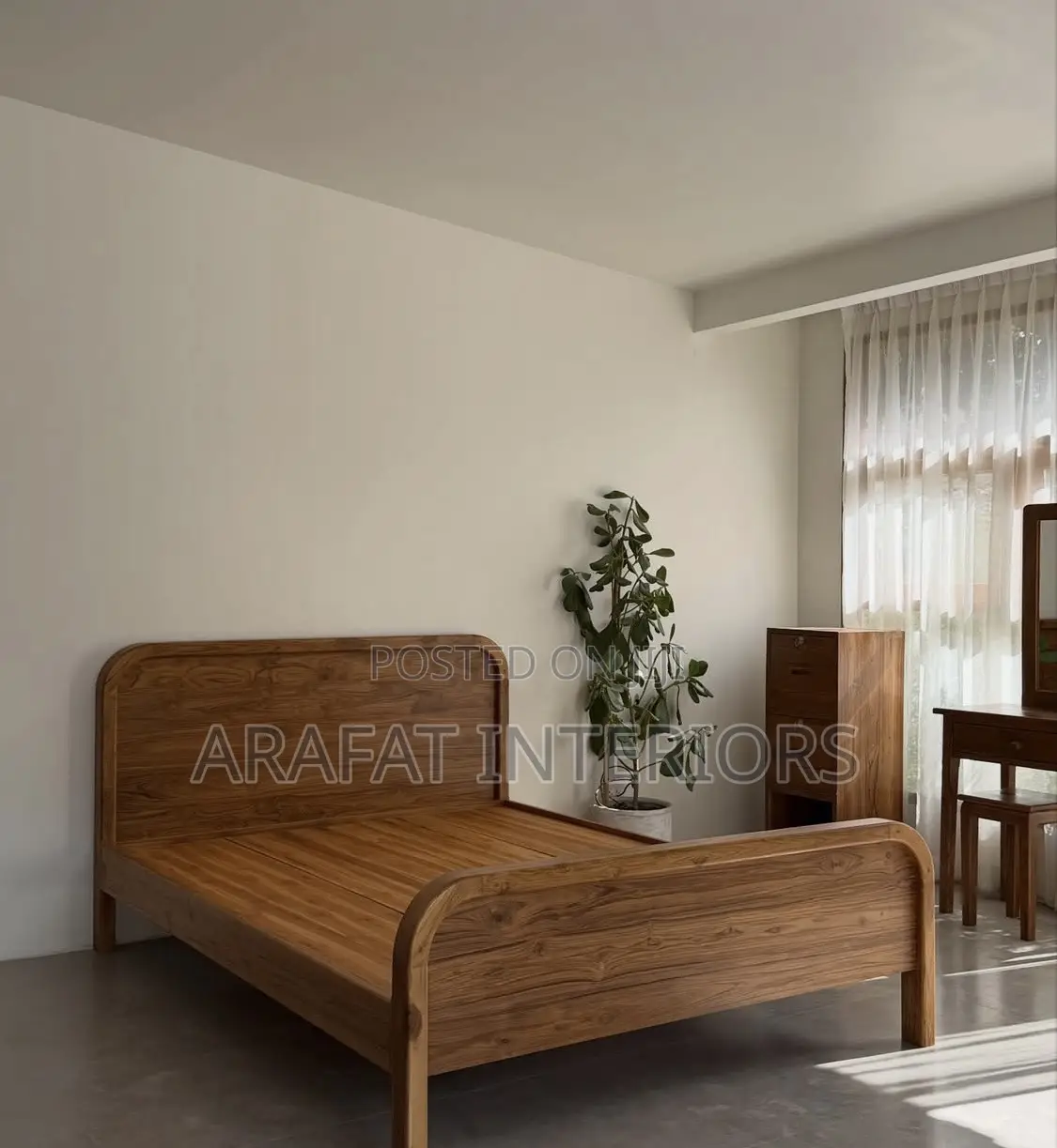 Mugavu Solid Wood Bed in 5by6