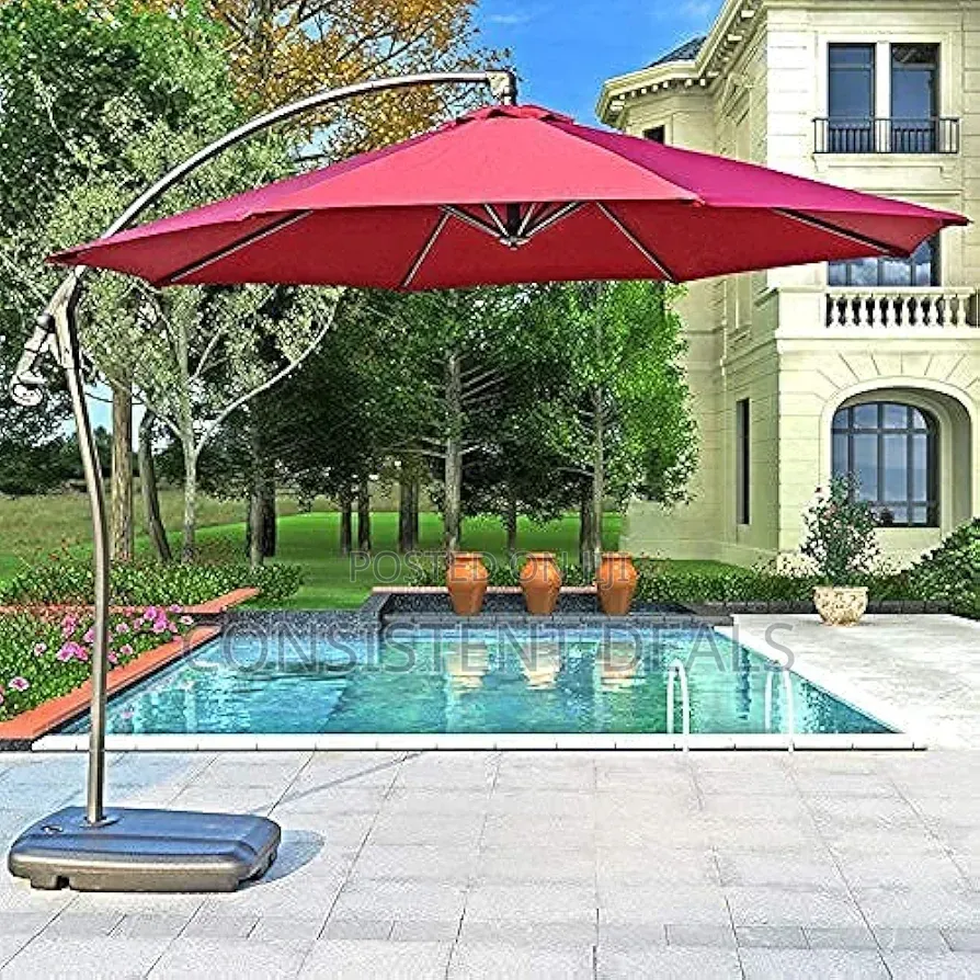 Outdoor Banana Umbrella Aluminum Garden Parasol
