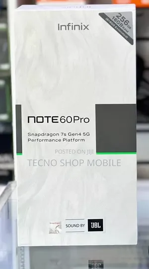 New Infinix Note 60 Pro 256 GB Silver