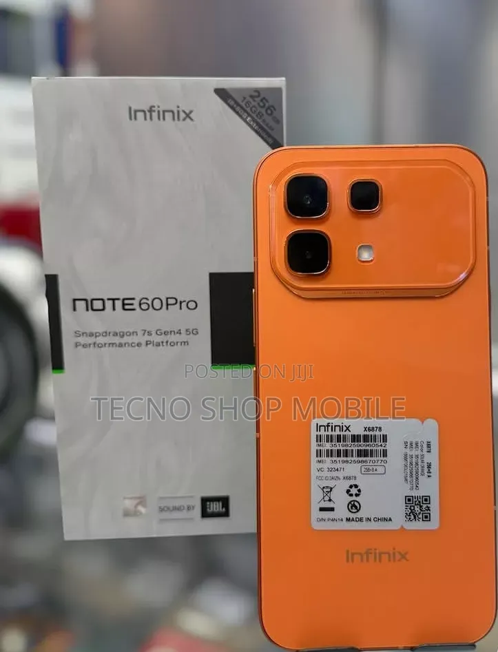 New Infinix Note 60 Pro 256 GB Orange