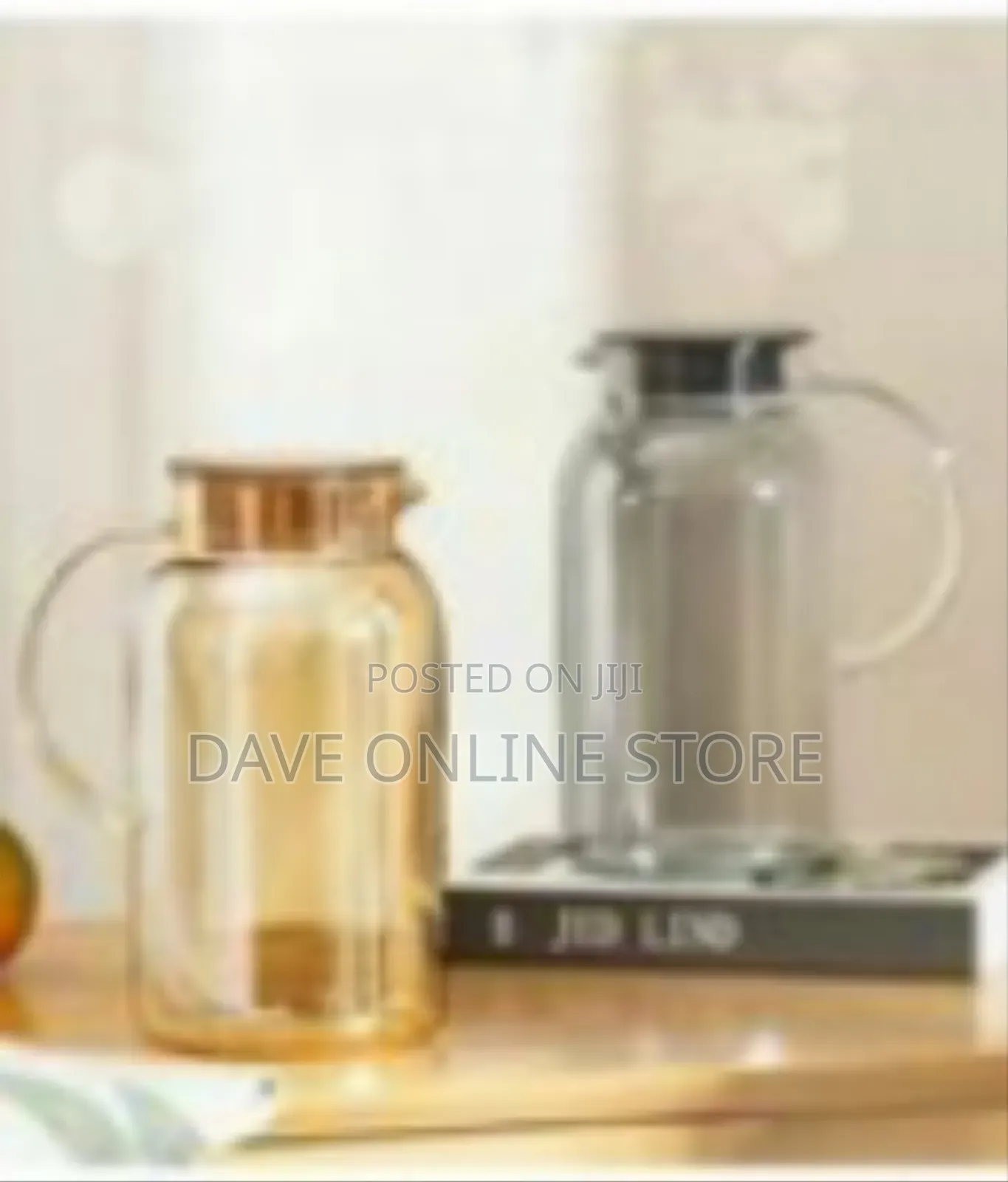 Elegant Glass Pitcher and Tumbler Serving Set