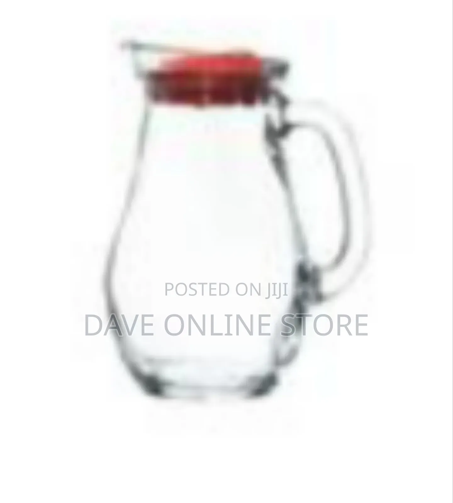 Classic Clear Glass Pitcher With Lid