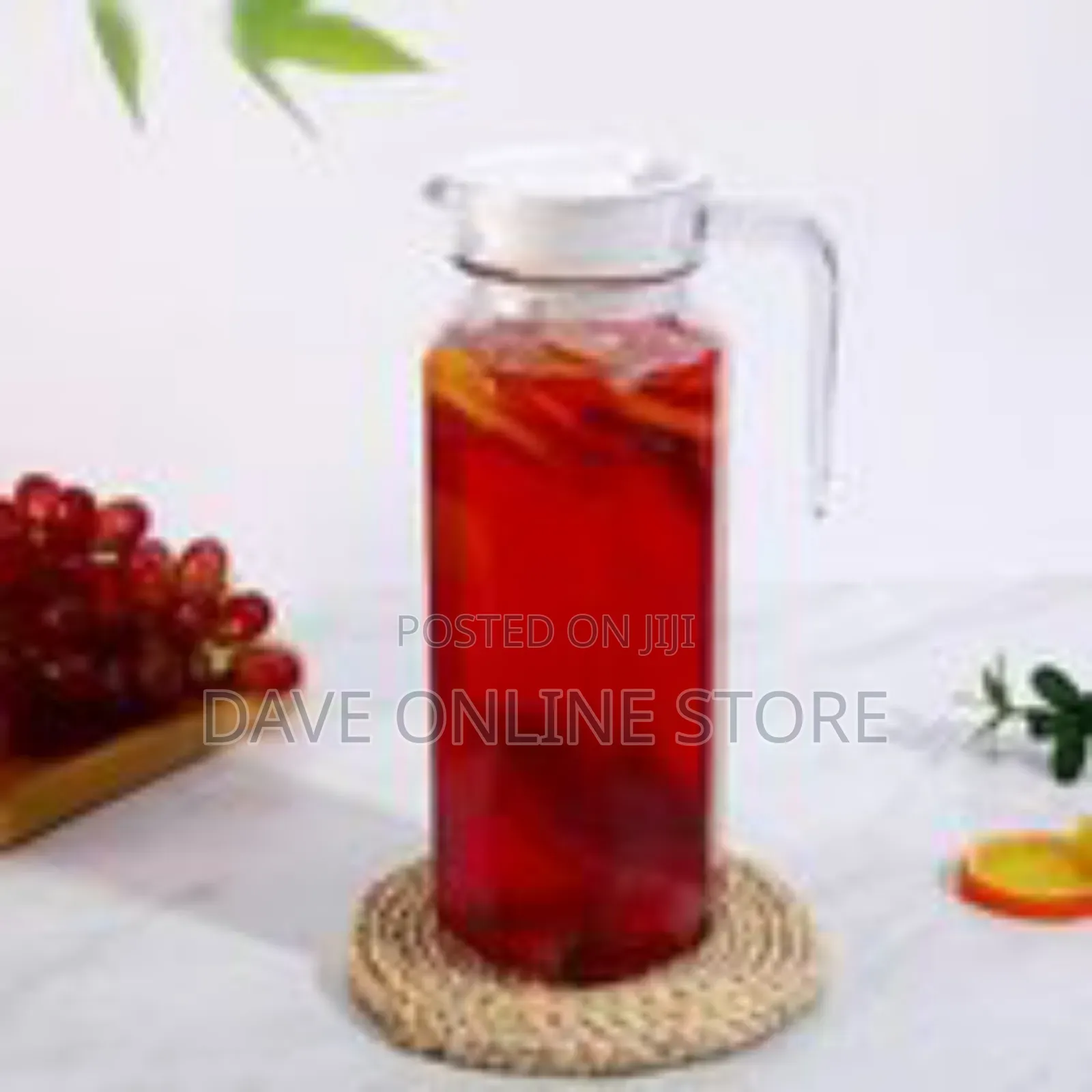 Modern Clear Beverage Pitcher