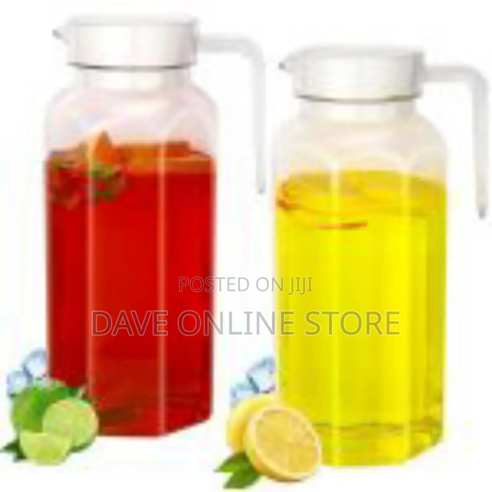 Modern Clear Beverage Pitcher