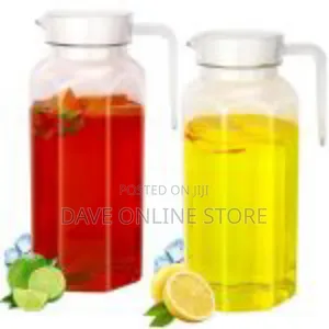 Modern Clear Beverage Pitcher