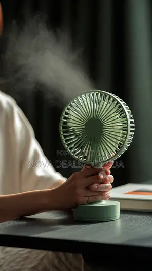 Rechargeable Portable Fan With a Collapsible/Foldable Body: