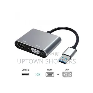 Usb 3.0 to Hdmi-Compatible Vga Adapter 1080p Hd for Computer.