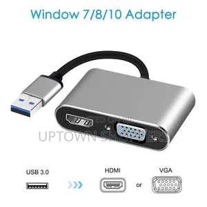 Usb 3.0 to Hdmi-Compatible Vga Adapter 1080p Hd for Computer.