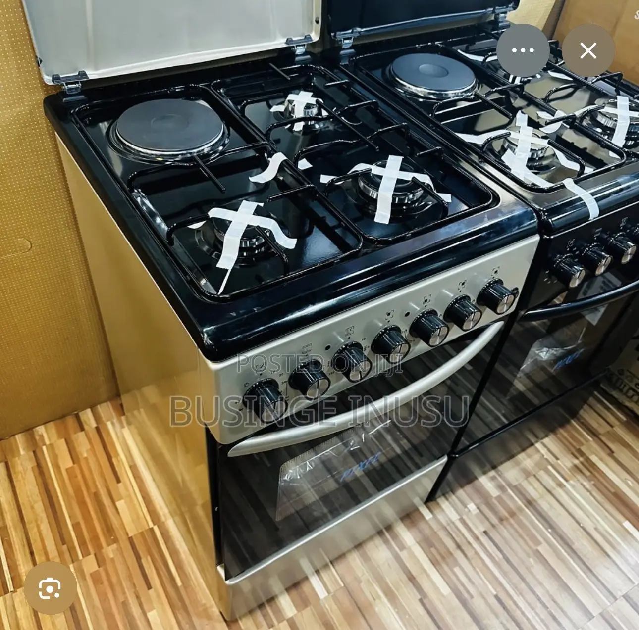 Pixel 50x60cm Black Cooker With Electric Oven (3*1) Available