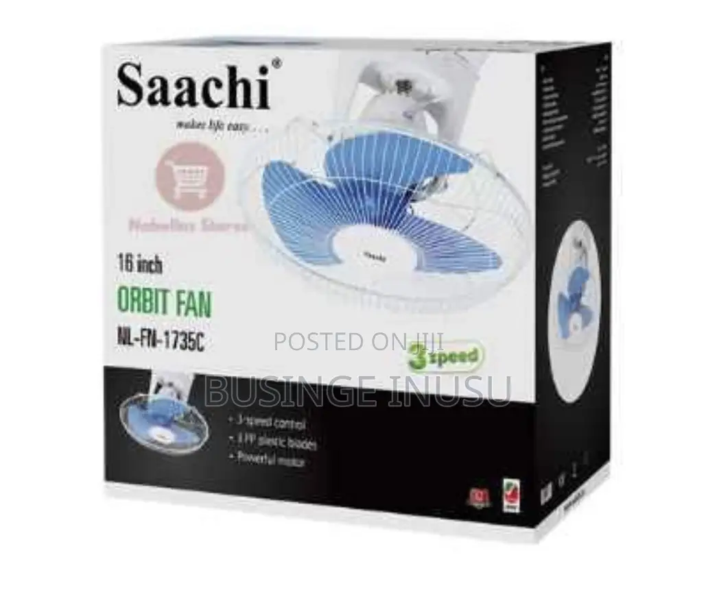 Brand New Saachi Orbit Fan Available