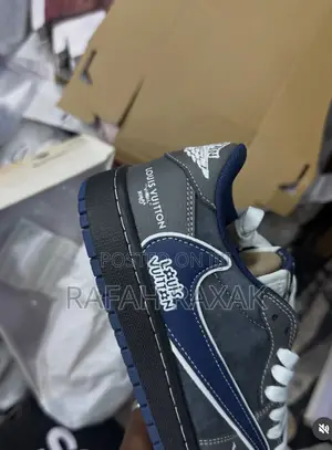 Unique “Louis Vuitton X Travis Scott X Nike Air Jordan1 Low Sneakers