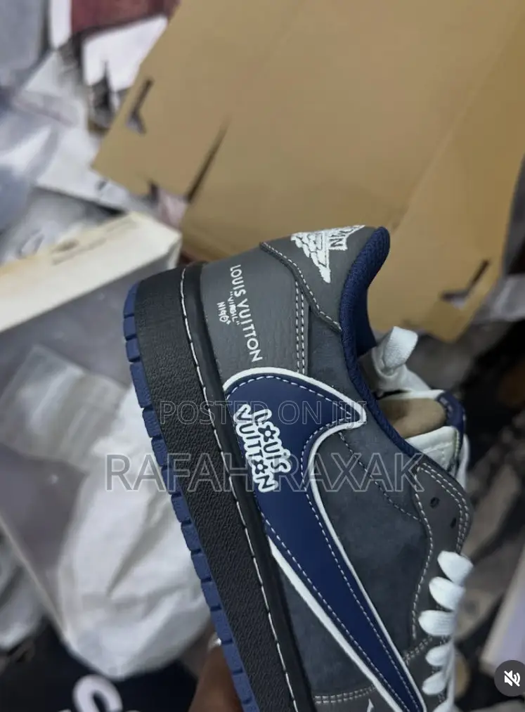 Unique “Louis Vuitton X Travis Scott X Nike Air Jordan1 Low Sneakers