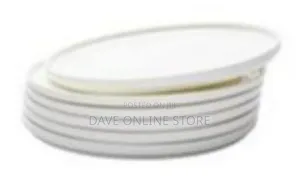 6-Piece Set of Classic White Porcelain Dinner Plates