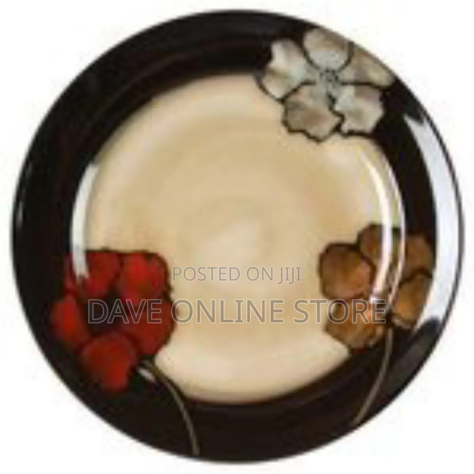 6-Piece Set of Artistic Floral Dinner Plates