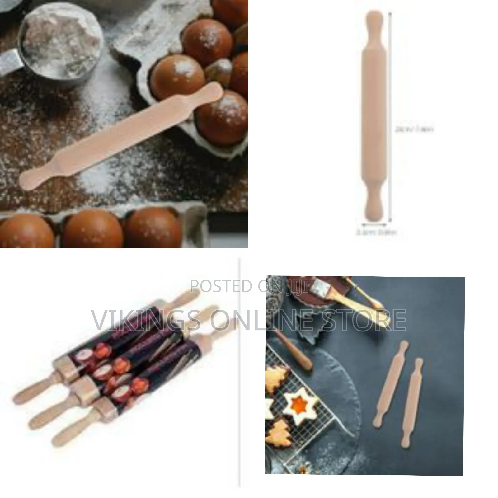1 Piece of Mini Wooden Donut Rolling Pin for Cooking Baking, Dough