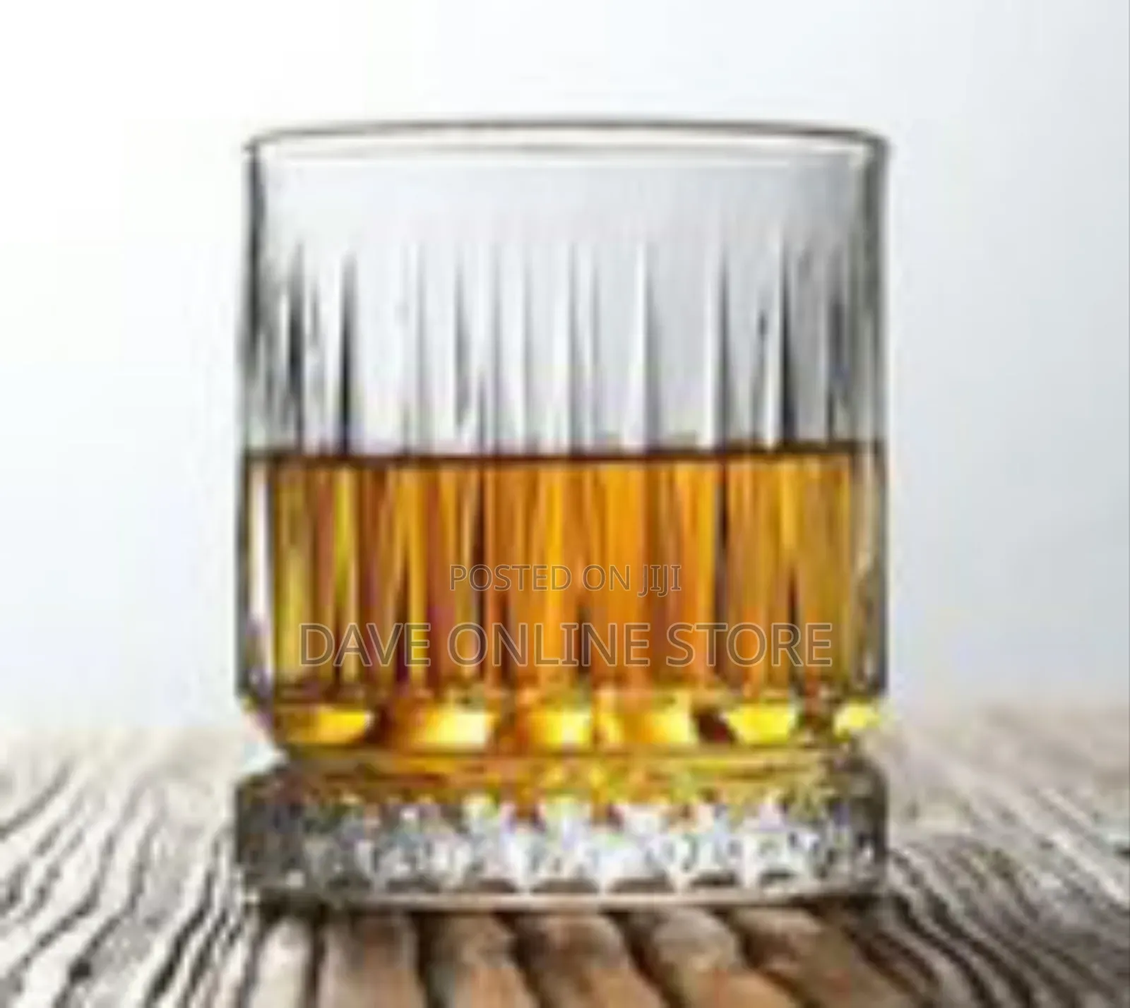 Set of 6 Diamond Whiskey Glasses