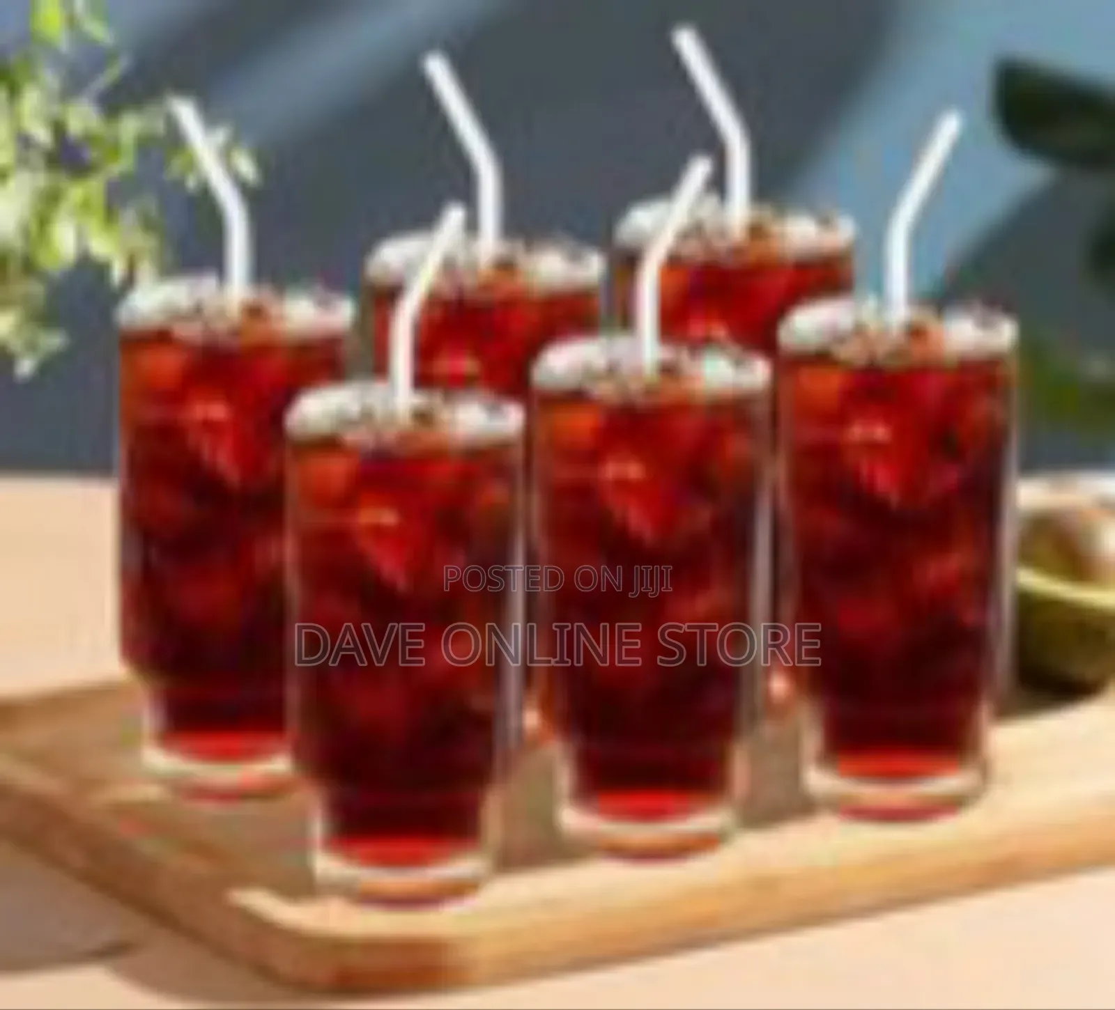 6 Pieces Set of 16 Oz Glass Cups