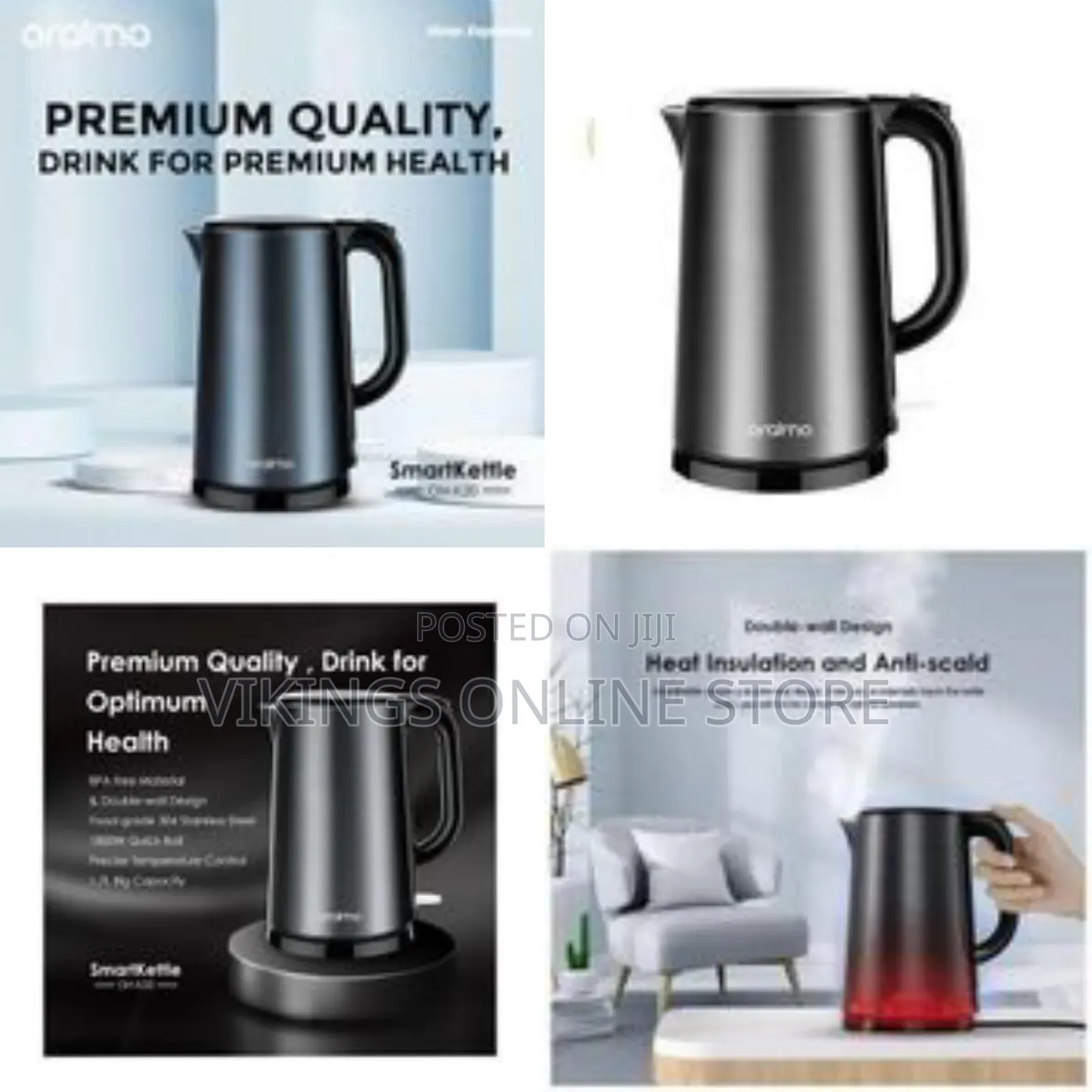 Oraimo Oraimo Stainless Steel Electric Kettle(1.7 Litres) - Multicolor