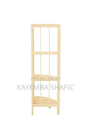 3-Tier Folding Wooden Corner Shelf / Plant Stand