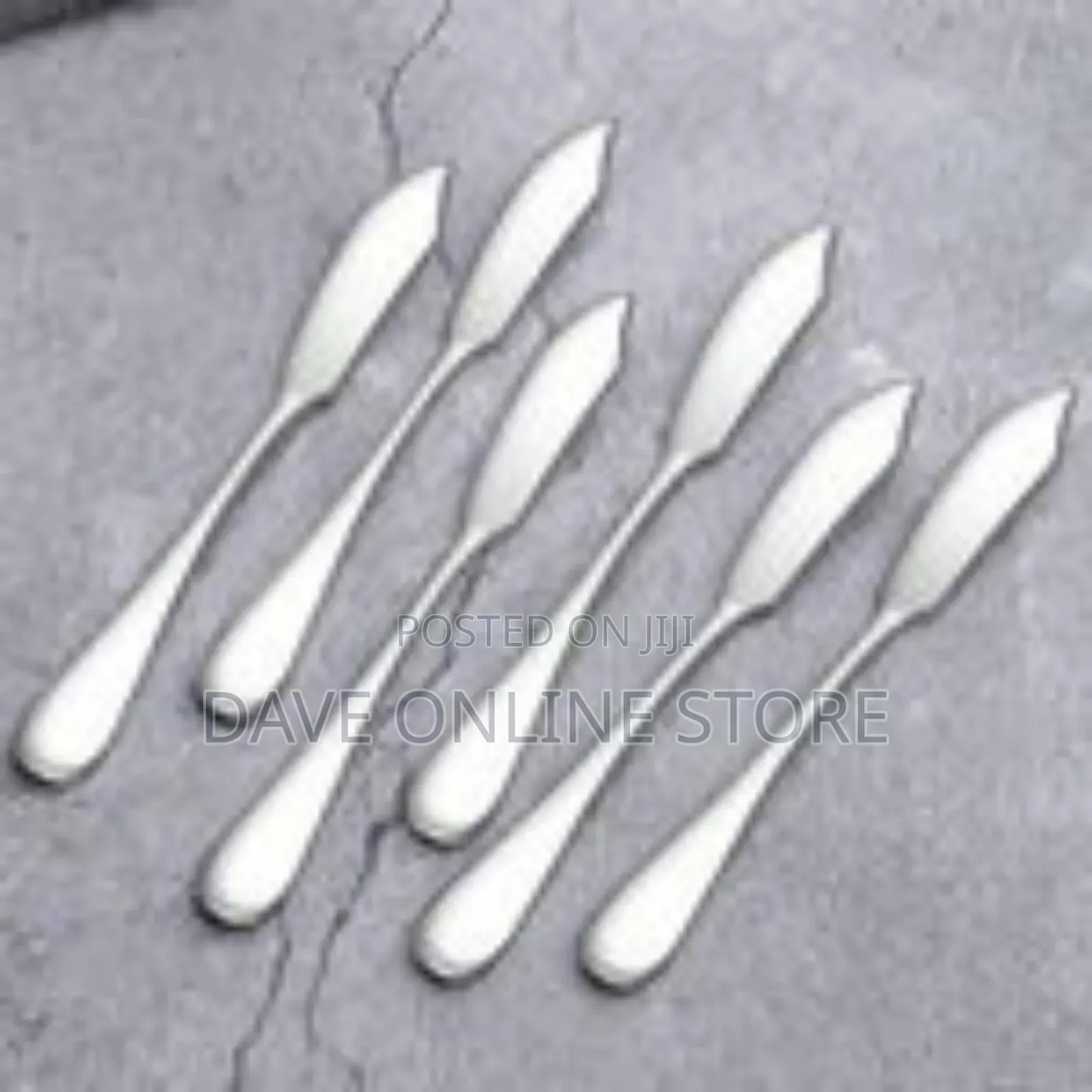 Set of 6 Stainless Steel Butter Spreaders