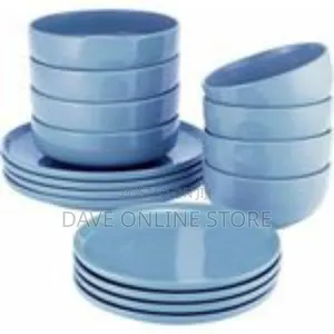 24-Piece Vibrant Ceramic Dinnerware Set