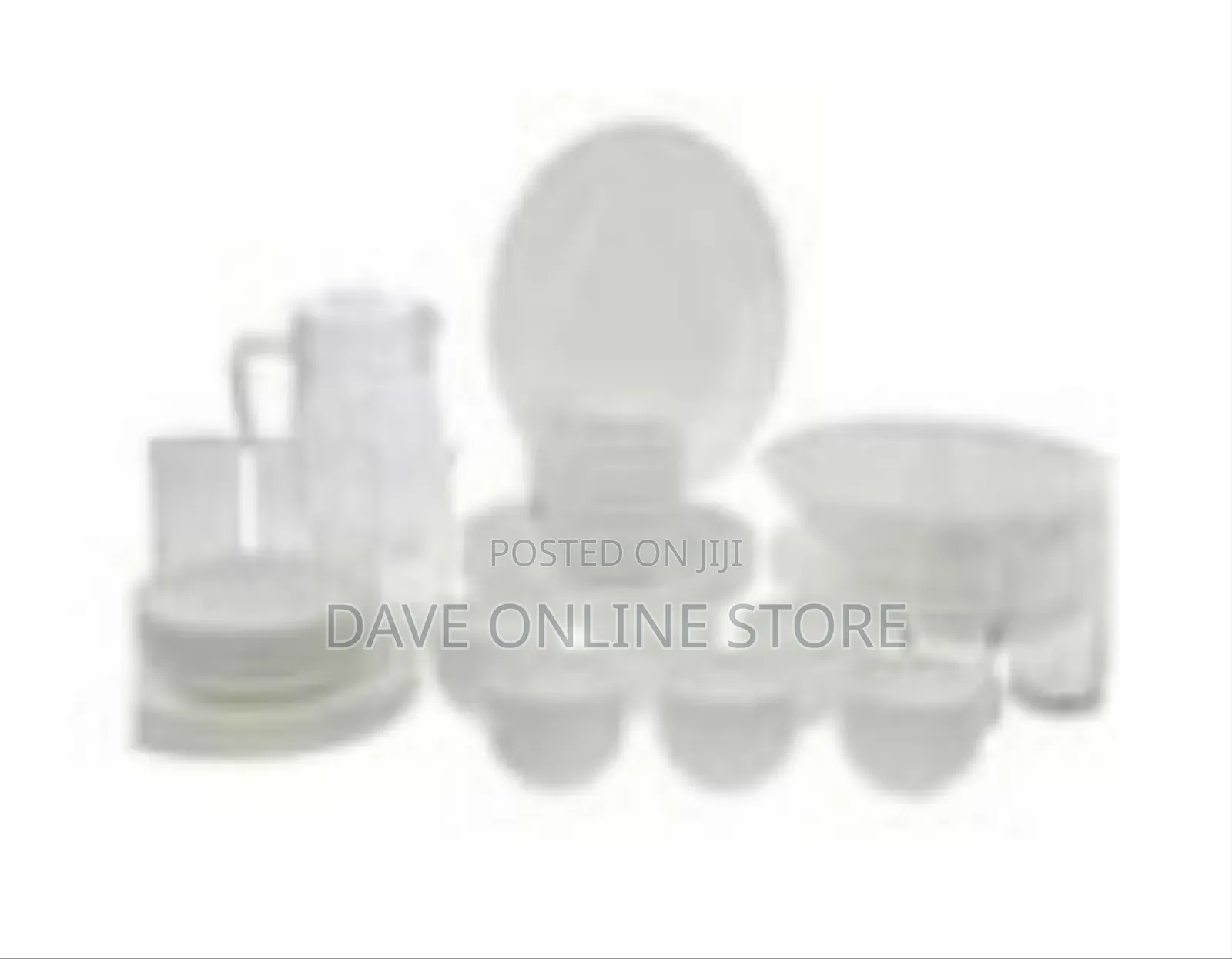 46-Piece Set of White Dinnerware