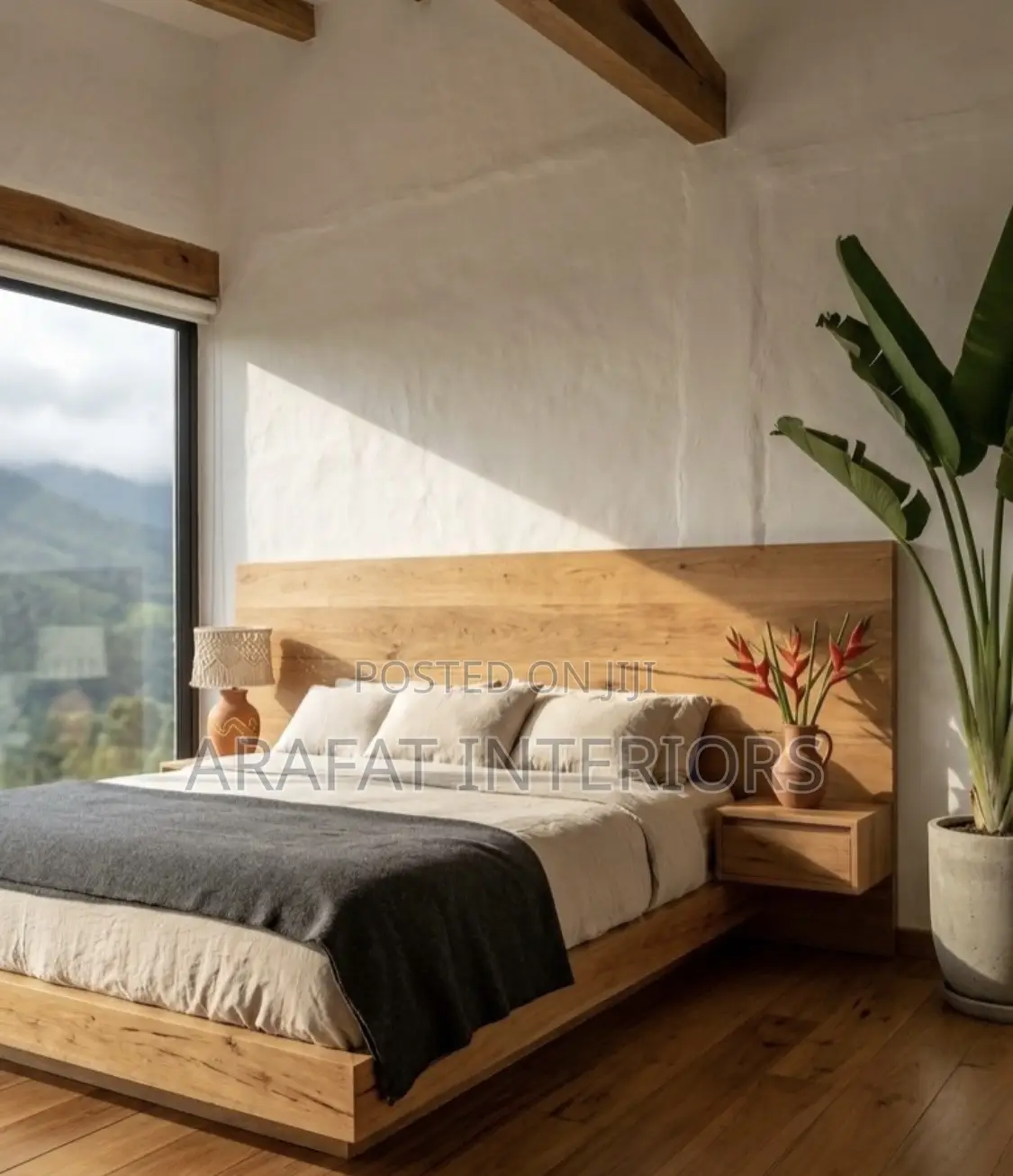 Solid Wood Platform Bed