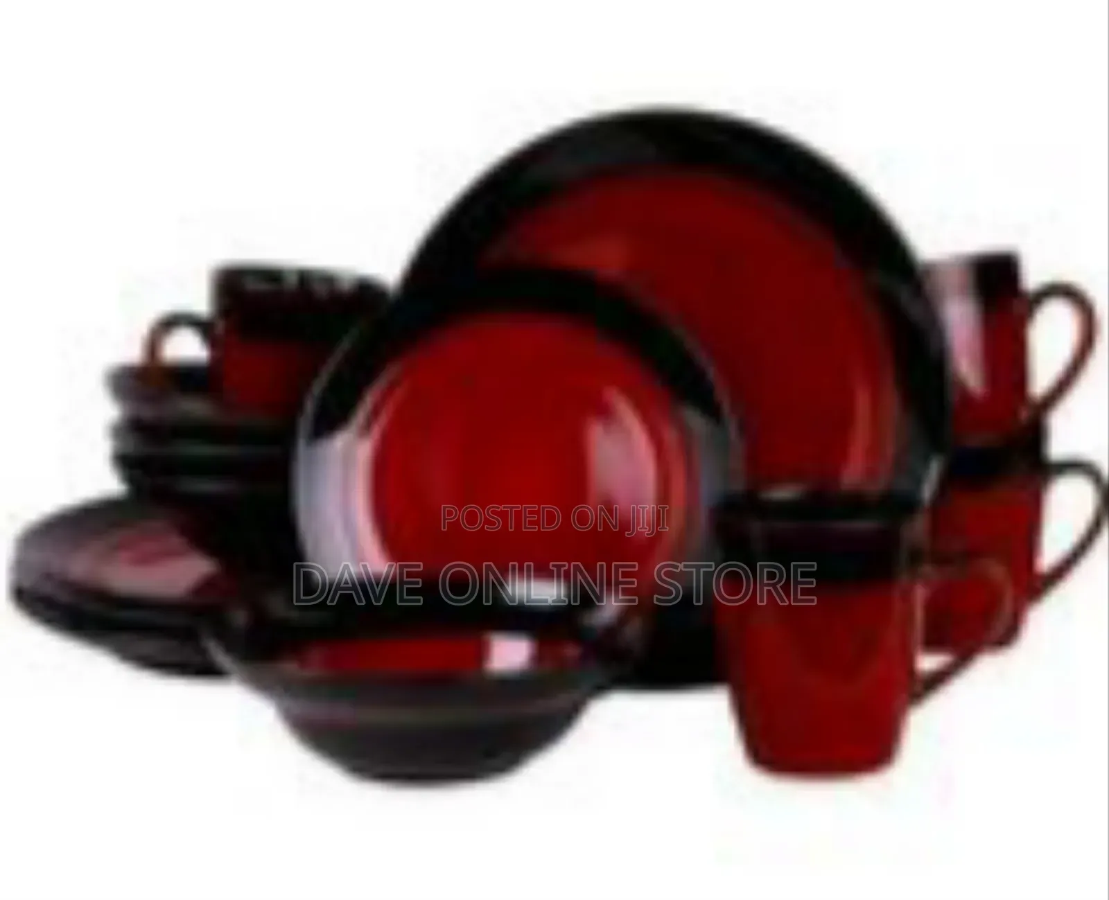 Striking Two-Tone Ceramic Dinnerware Set