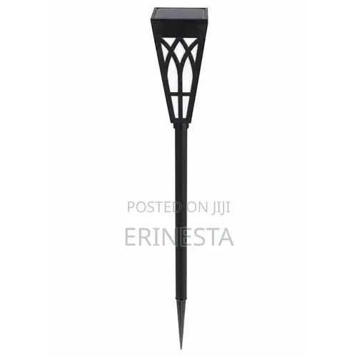 3w Solar Garden Light Flickering Flame Outdoor Fence Warm Lantern