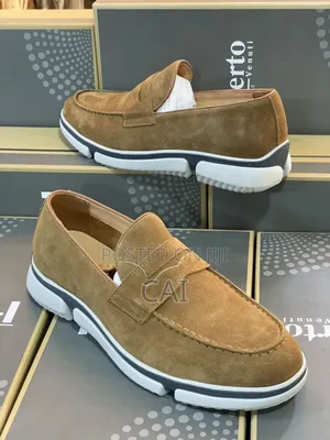 Roberto Verino Suede Penny Loafers