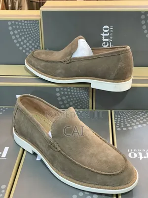 Roberto Verino Suede Penny Loafers