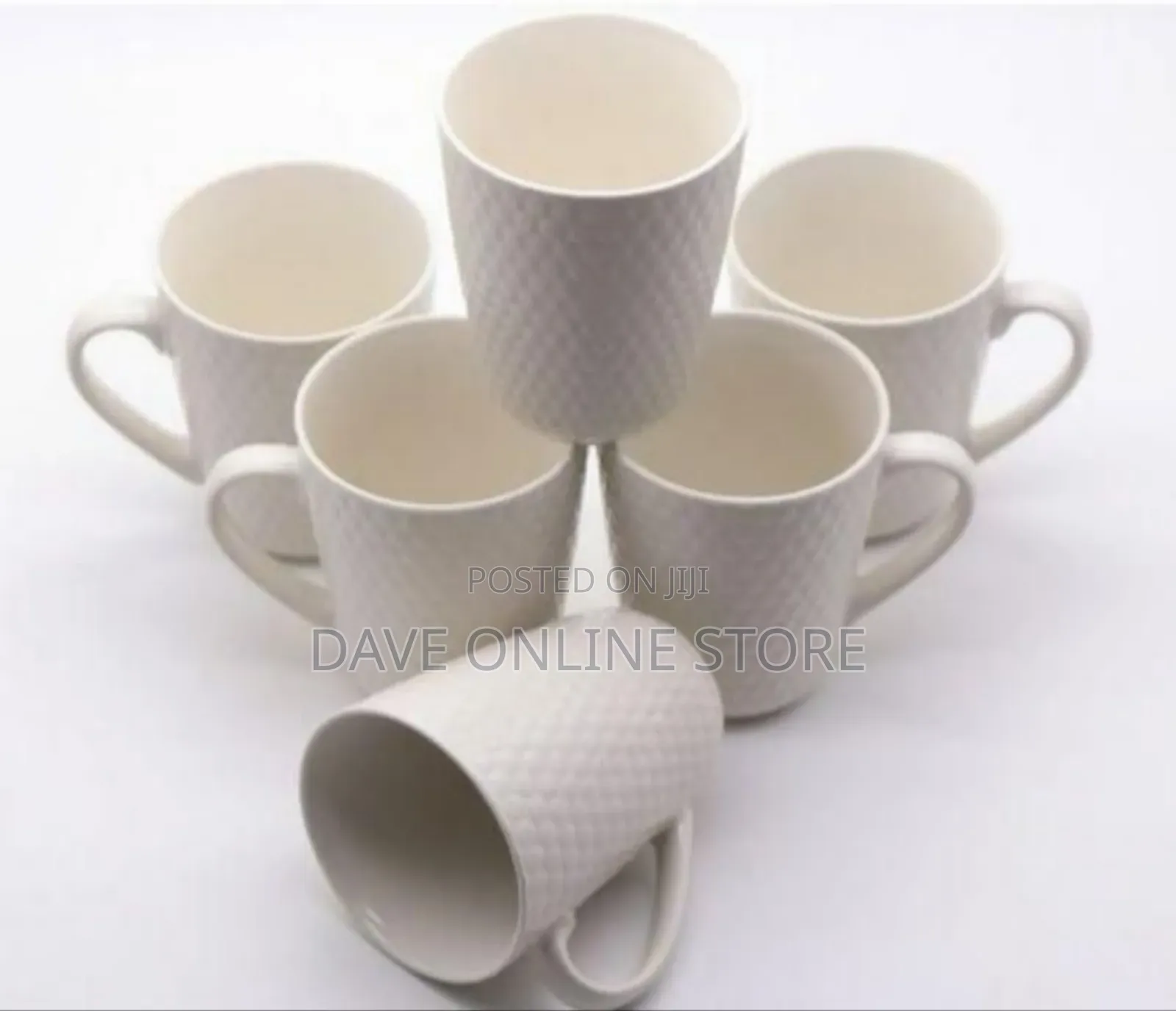 6 Piece Set of Ceramic Cups