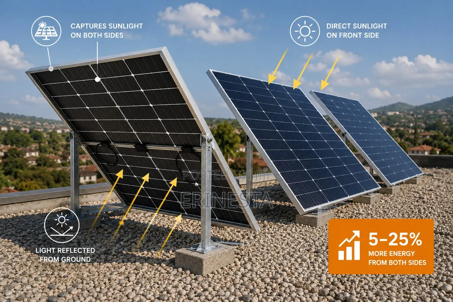 620w Bifacial Double Glass Solar Panel – N-Type 132 Cell Module