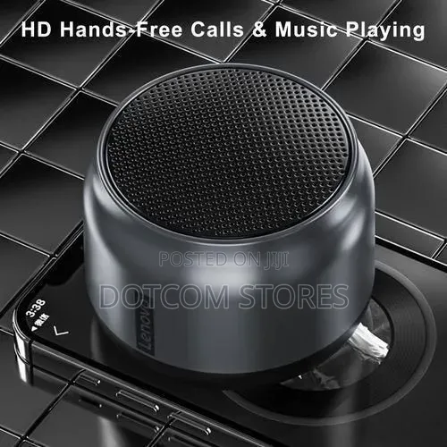 Lenovo Portable Wireless Bt 5.0 Speaker 3d Bass Full - Black