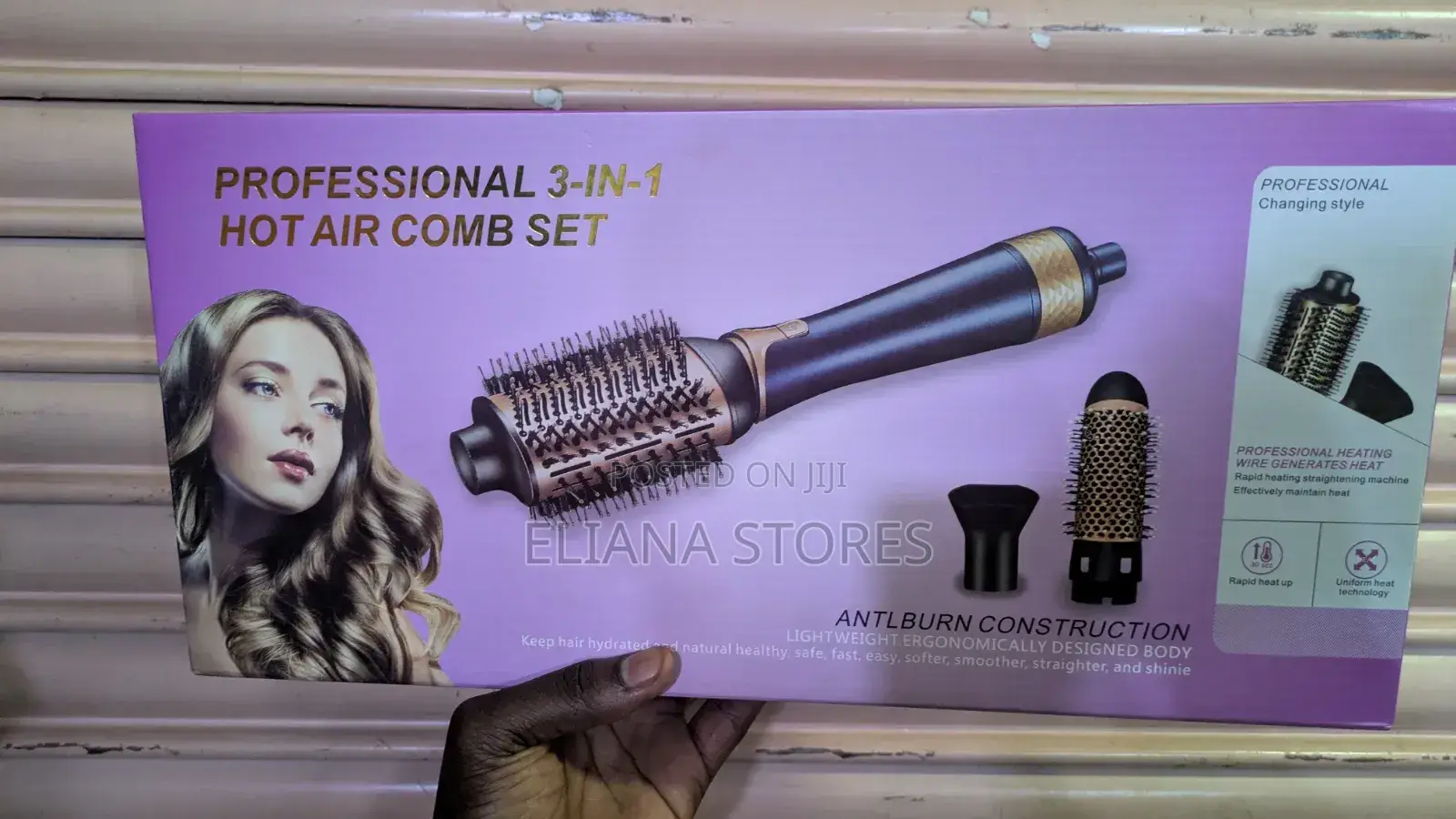Professional 3in 1 Hot Air Comb Set