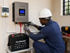 Solar System–1kw Hybrid Inverter+100ah Lifepo4 Battery + 2x450w Panels