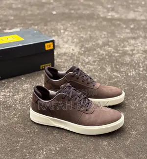 Brown Leather Caterpillar Casual Shoes