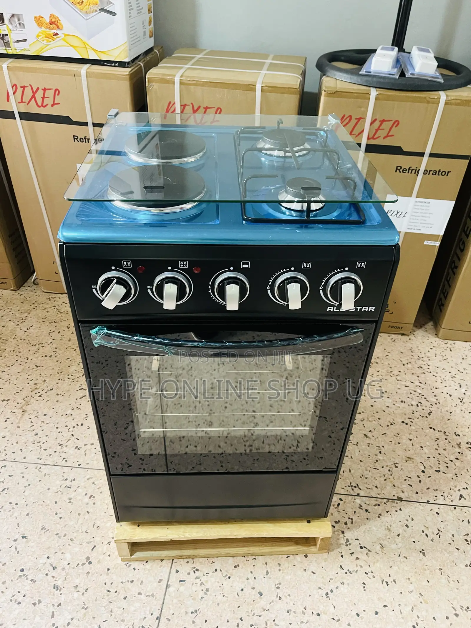 Brandnew 50by50inches,2+2 Gas Electric Cooker