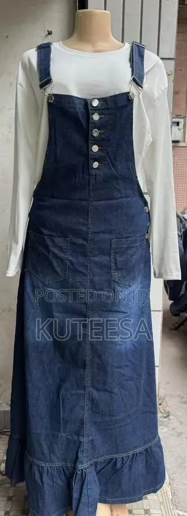 Pinafore Jean Dress