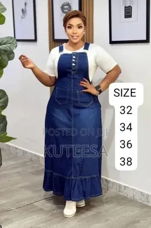 Pinafore Jean Dress