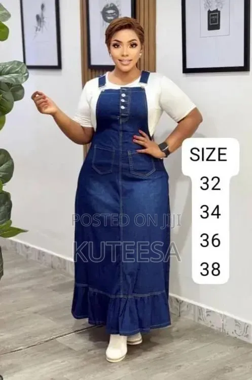 Pinafore Jean Dress