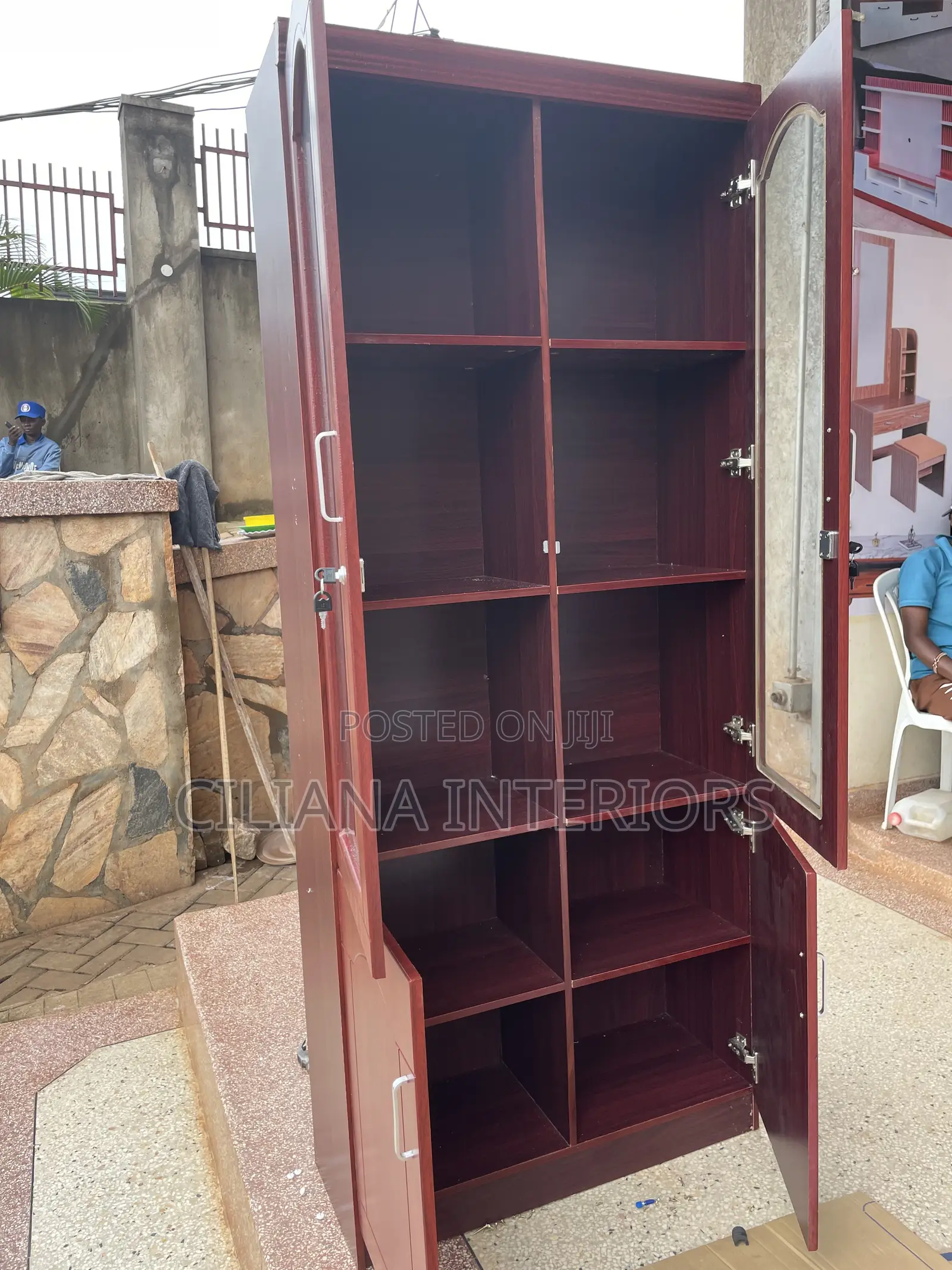 Redwine Wooden Bookshelf