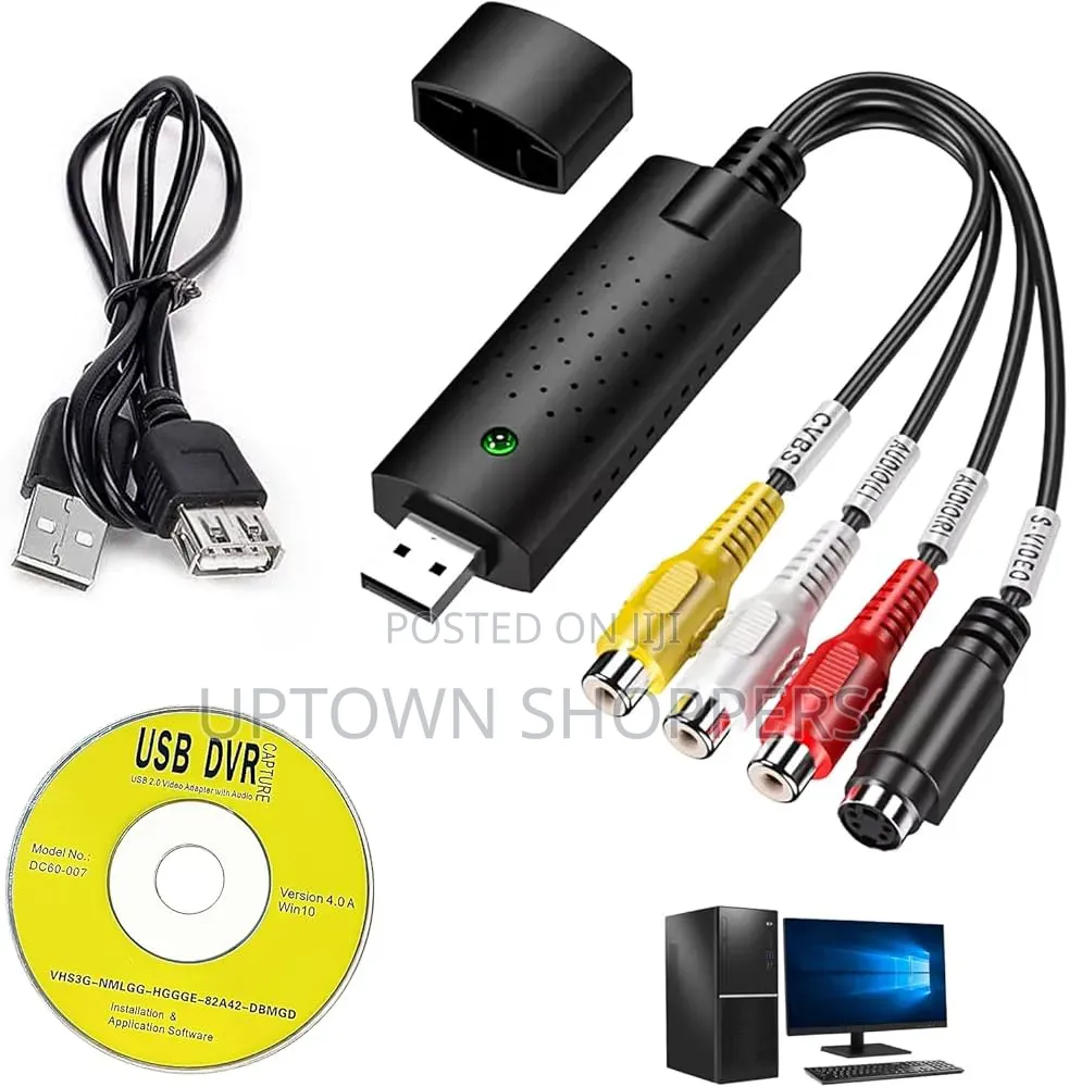 Easycap Usb2.0 Capture Card 4channel Video Tv DVD VHS Audio