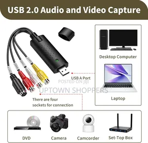 Easycap Usb2.0 Capture Card 4channel Video Tv DVD VHS Audio