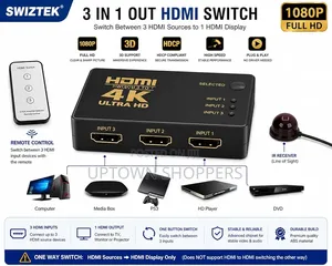 Hdmi Switch 3 in 1 Out Hdmi Switch Selector With Remote