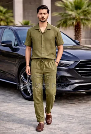 Matching Linen Two-Piece