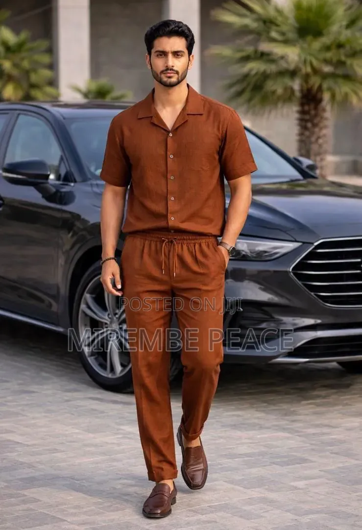Matching Linen Two-Piece