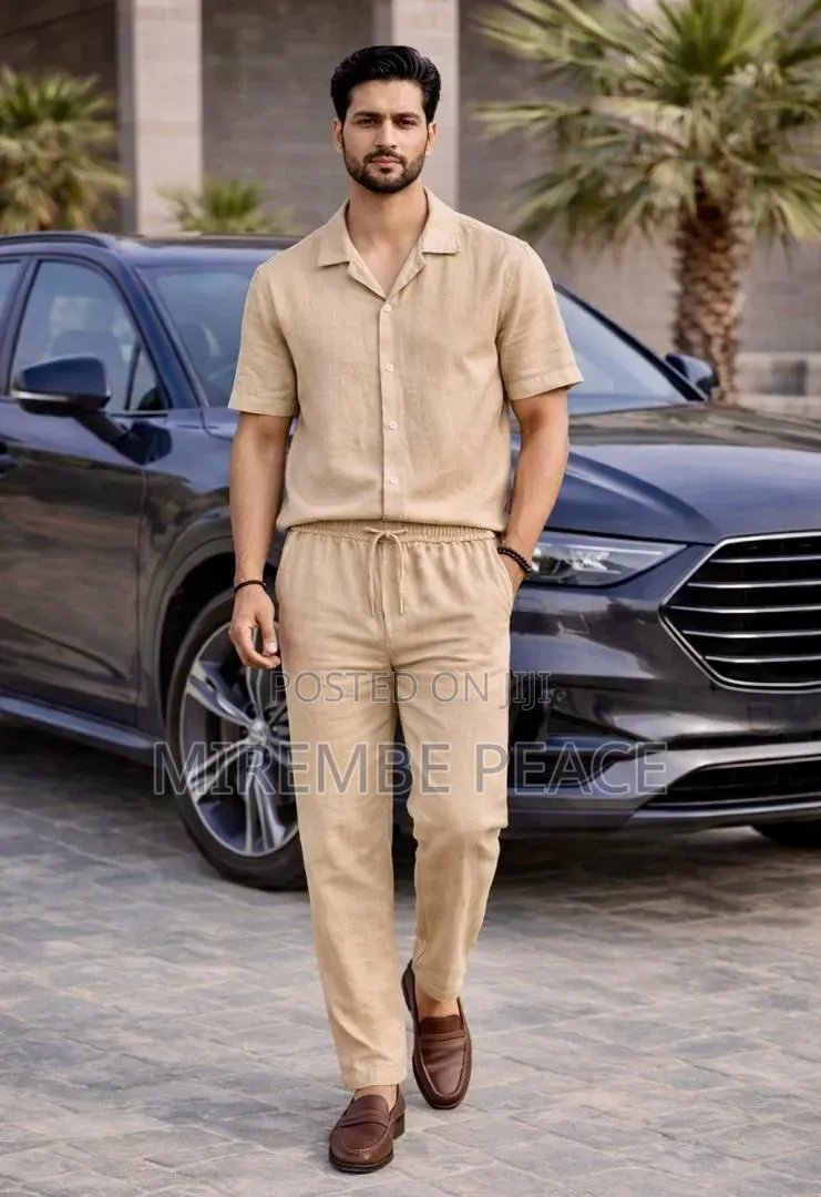 Matching Linen Two-Piece