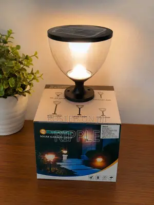 Solar Garden Pillar Light Waterproof Outdoor Fence Gate Lamp